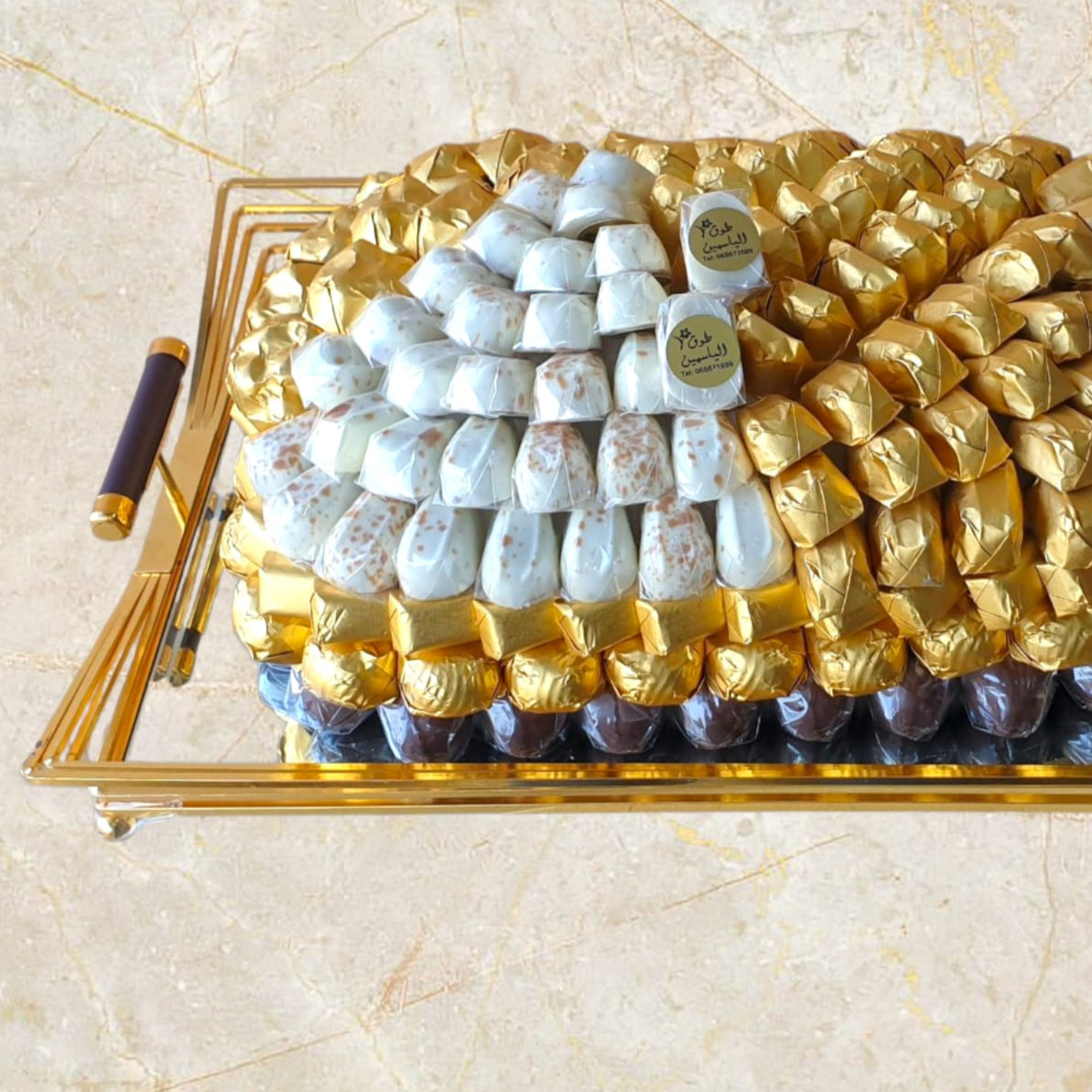 Golden Delight – Belgian Chocolate Platter-TheFlowersHope
