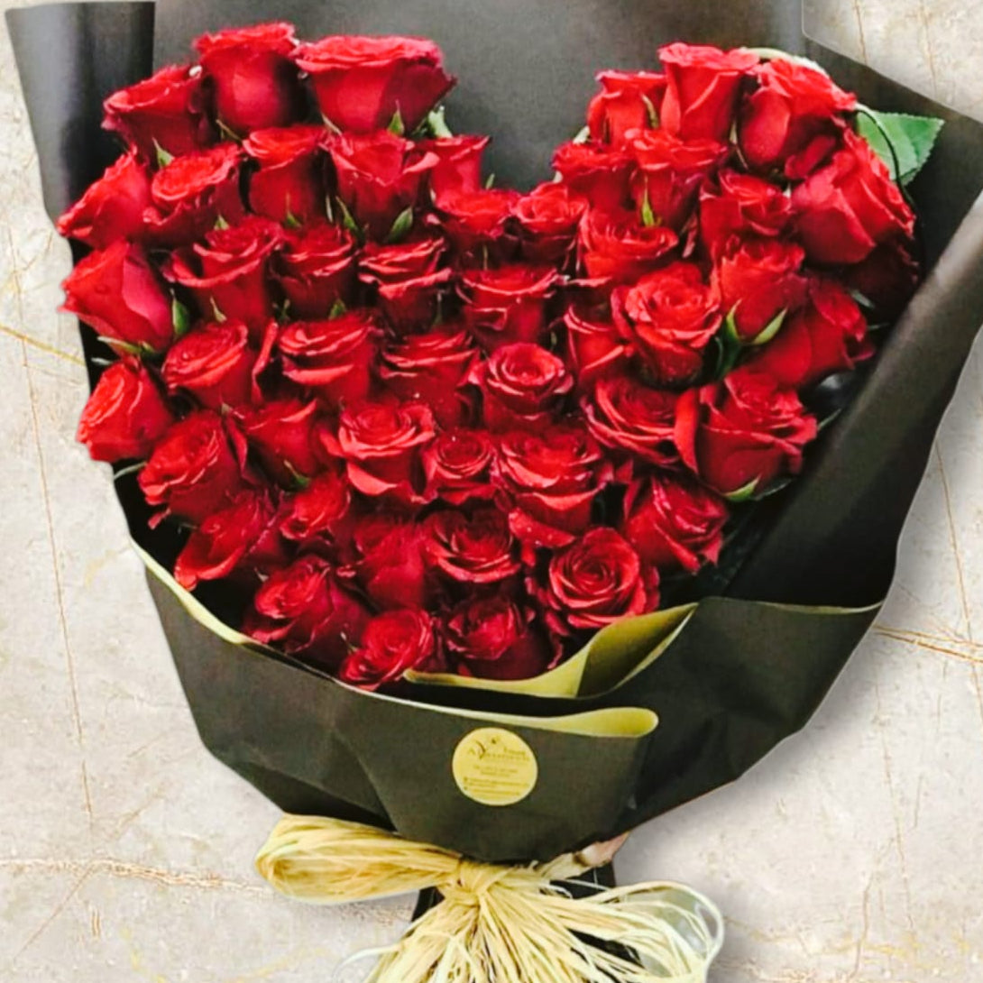 51 Red rose Love Bouquet-TheFlowersHope