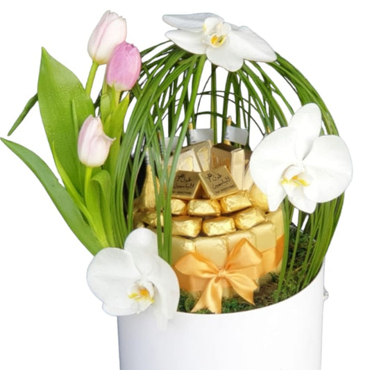 Pure Elegance White Box Chocolate-TheFlowersHope