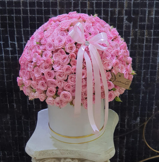 Pink Elegance Circle-TheFlowersHope