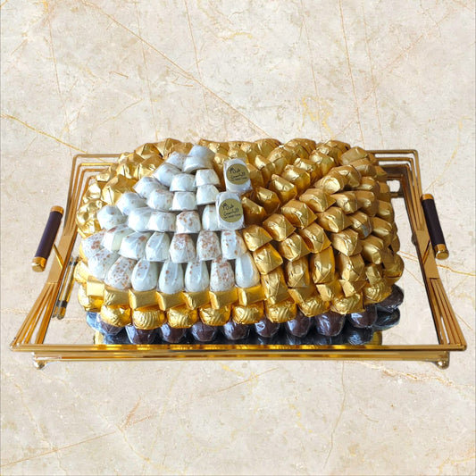 Golden Delight – Belgian Chocolate Platter-TheFlowersHope