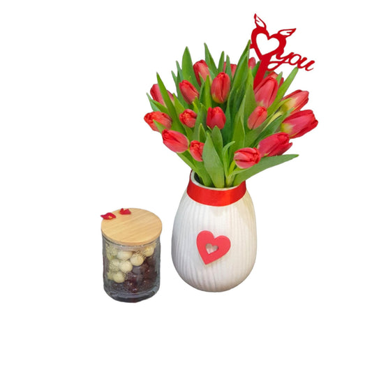 Elegance Collection: Chocolates and Tulips-TheFlowersHope