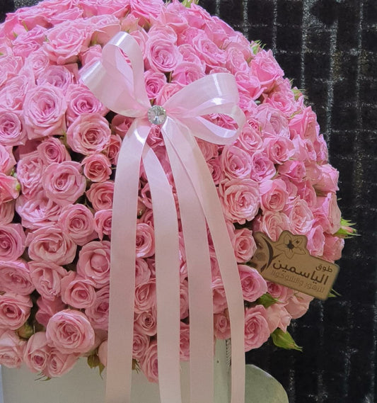 Pink Elegance Circle-TheFlowersHope