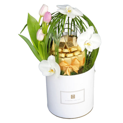Pure Elegance White Box Chocolate-TheFlowersHope