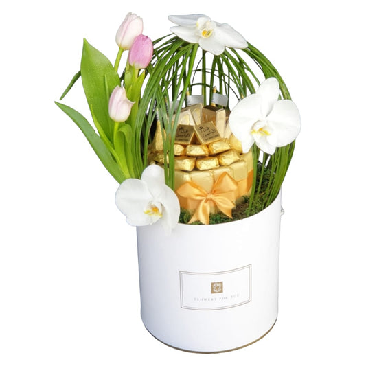 Pure Elegance White Box Chocolate-TheFlowersHope