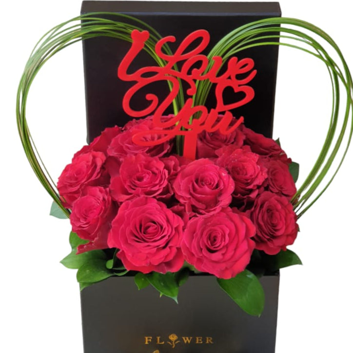 Love Letter Box of Flowers and Chocolates-TheFlowersHope