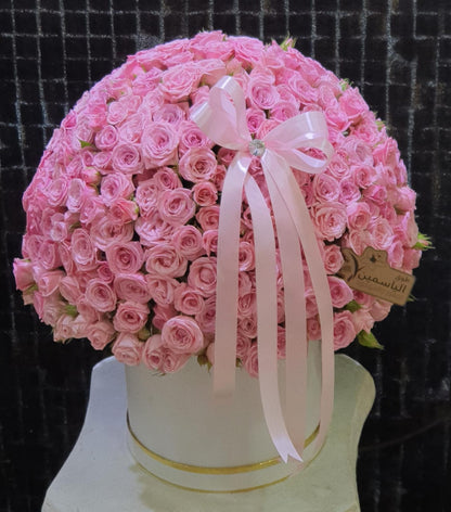 Pink Elegance Circle-TheFlowersHope